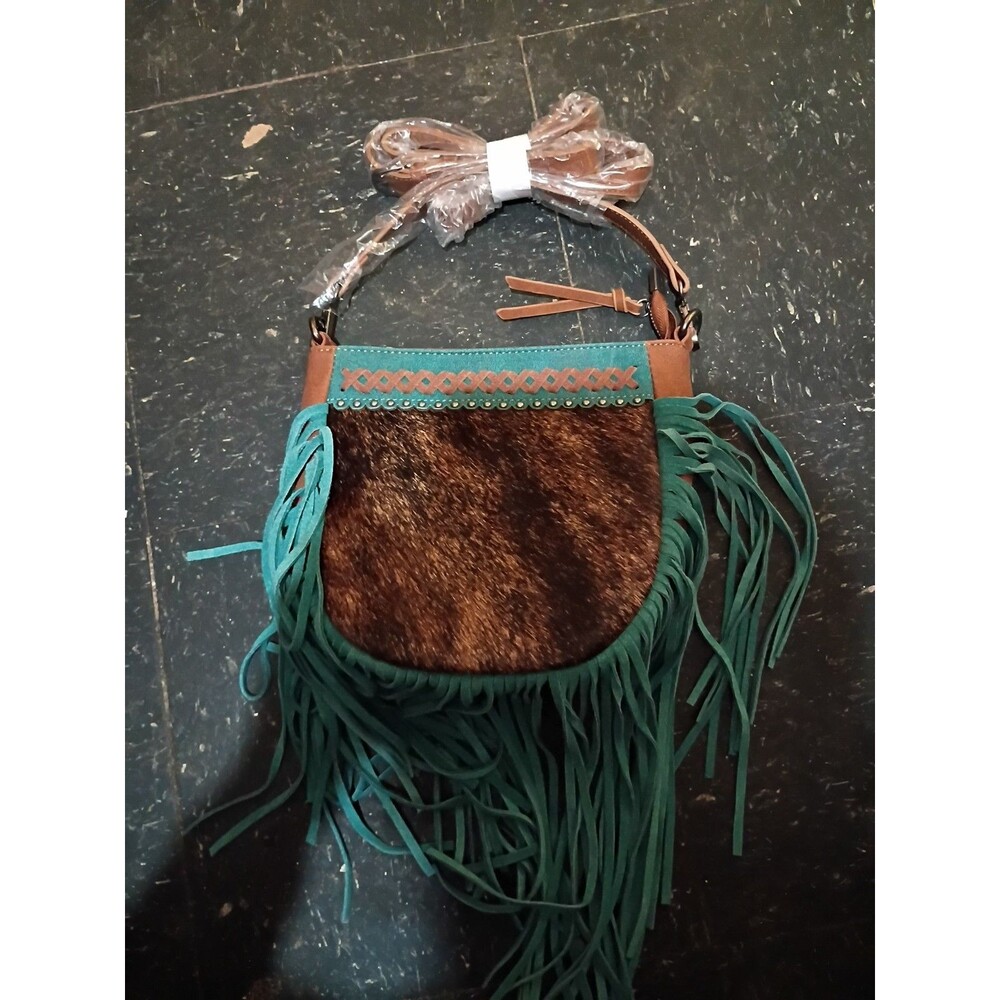 Brand New Trinity Ranch Purse With Fringe-f2